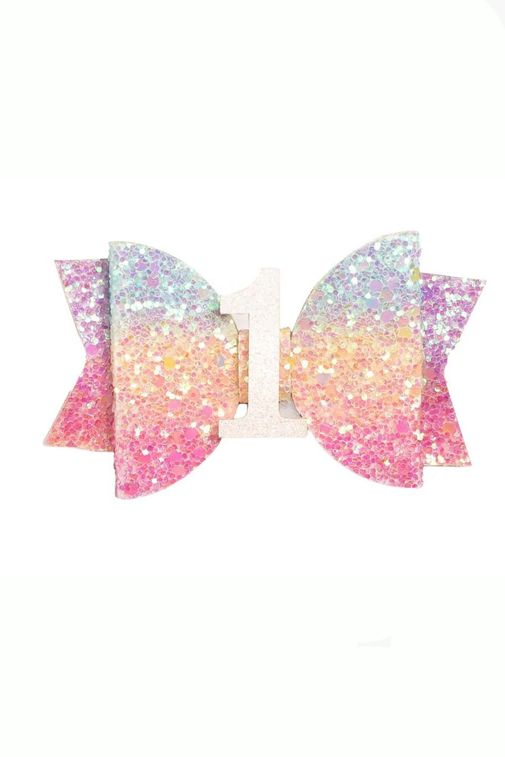 Rainbow Birthday Hair Clip