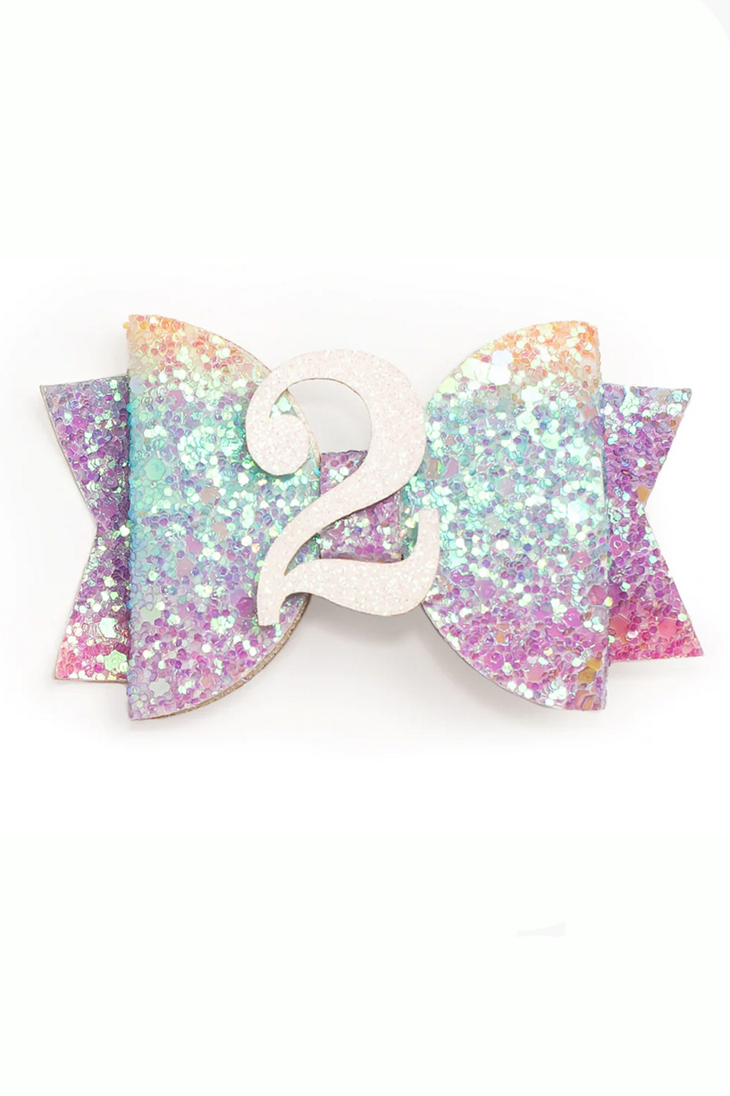Rainbow Birthday Hair Clip