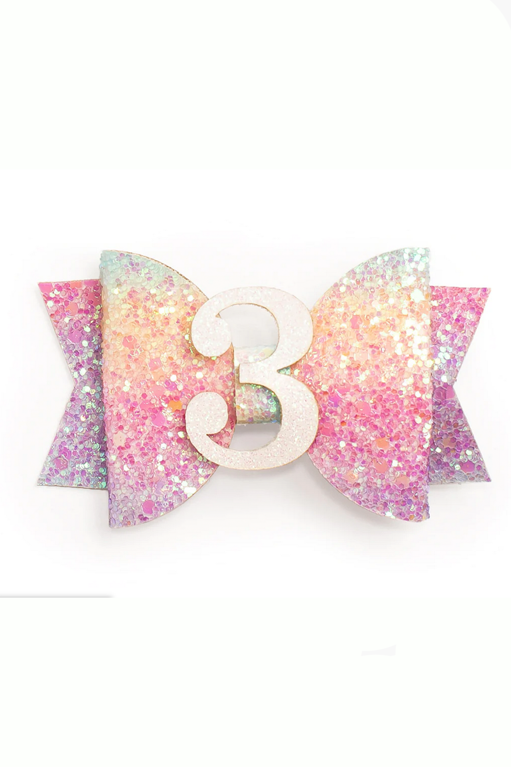 Rainbow Birthday Hair Clip