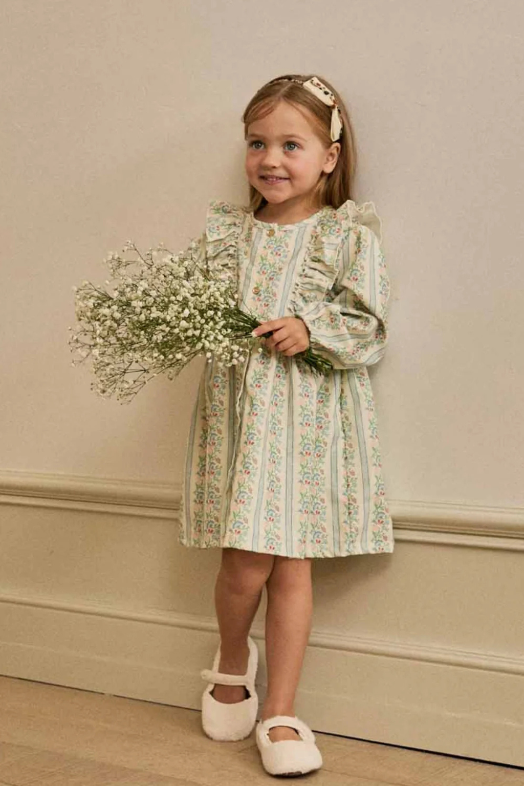 Maddie Ruffle Cord Dress