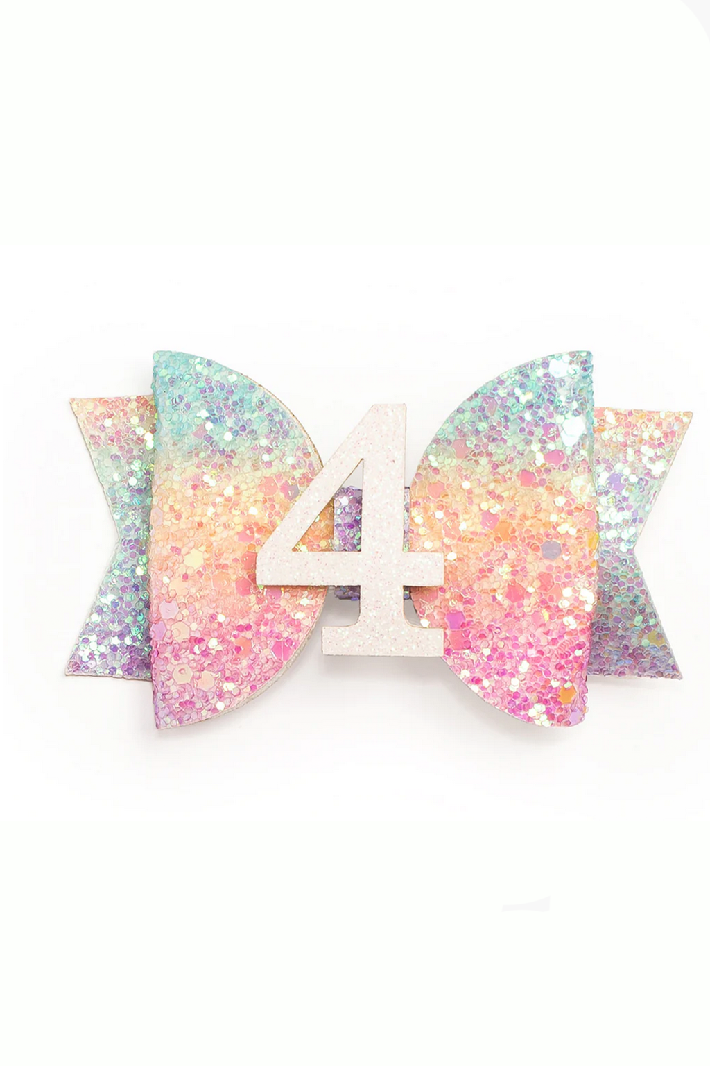 Rainbow Birthday Hair Clip