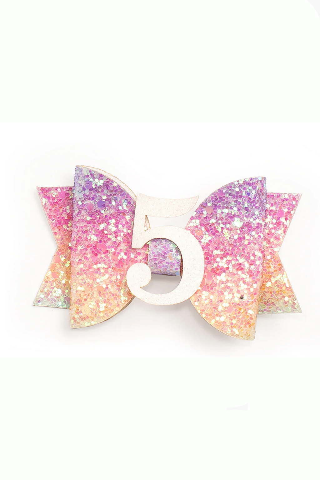 Rainbow Birthday Hair Clip