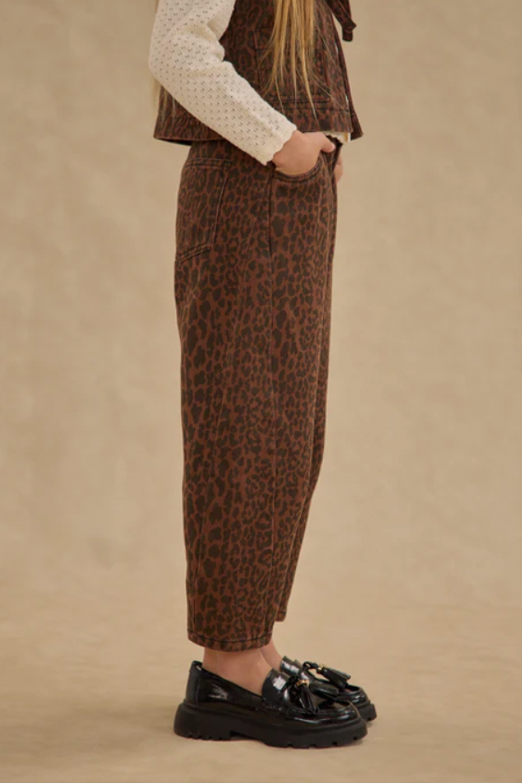 Leopard Barrel Pant