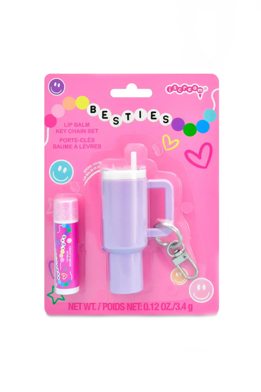 Besties Lip Balm Key Chain Set