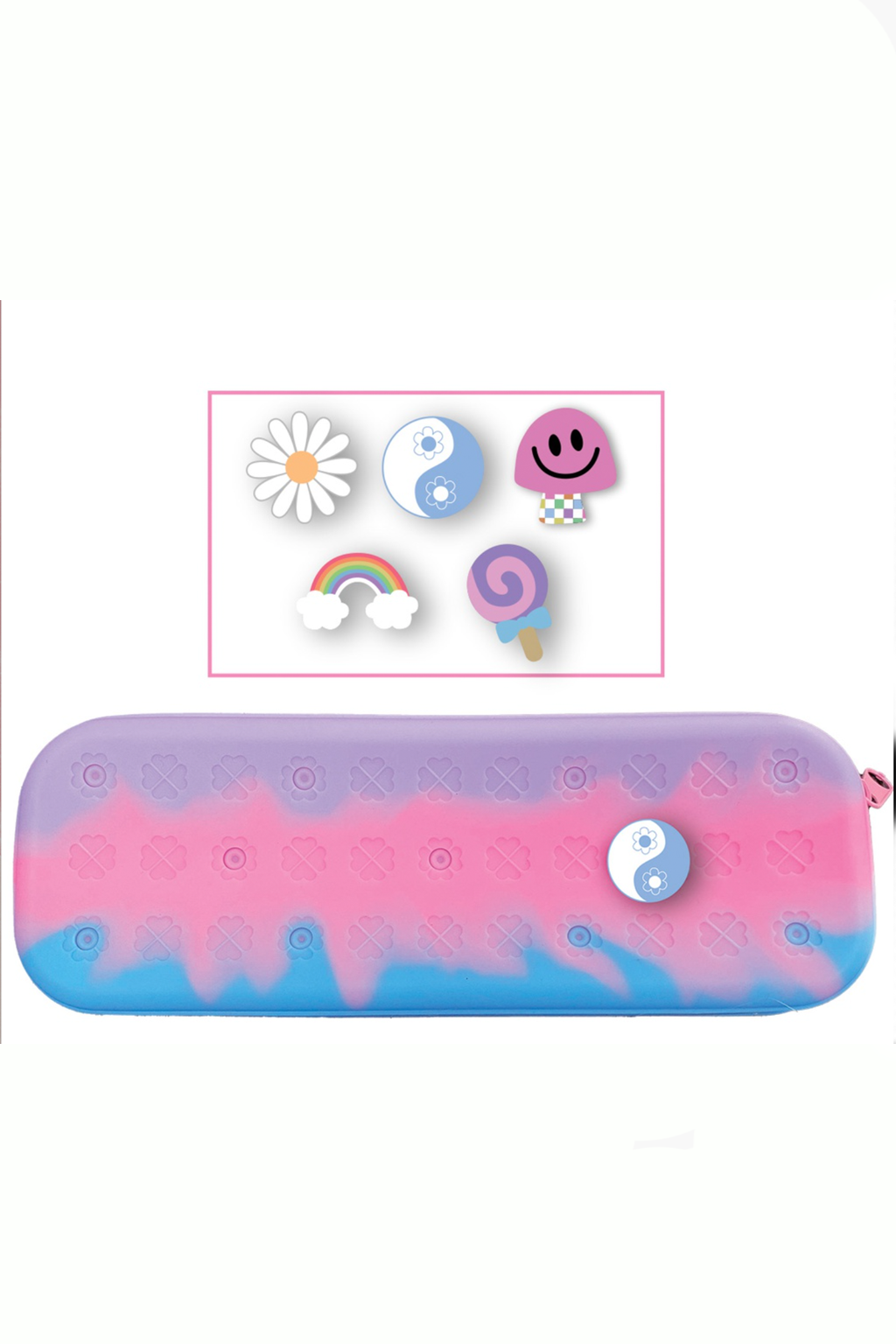 Tie Dye Charmed Jelly Pencil Case
