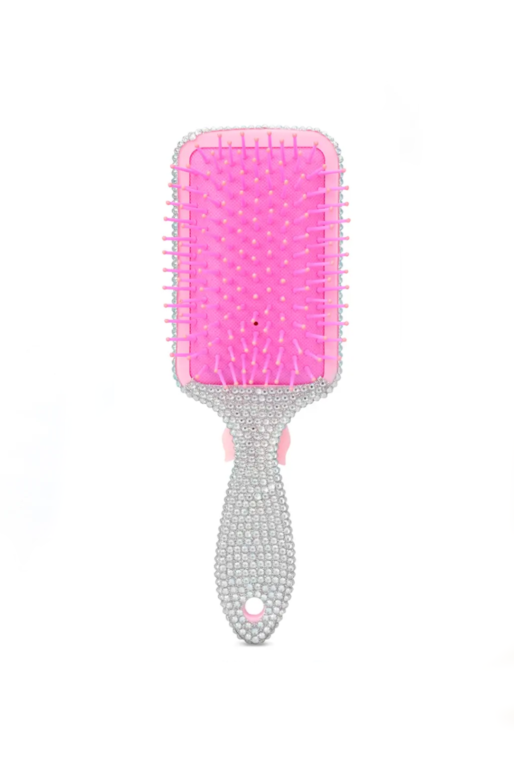 Charming Rhinestone Paddle Brush