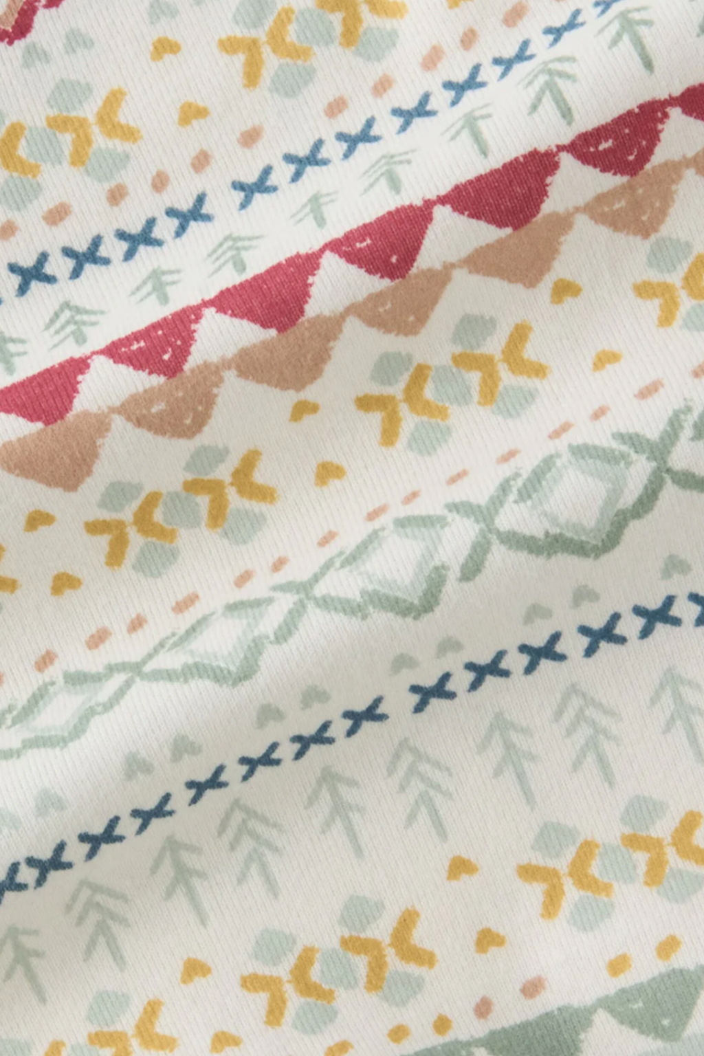 Fair Isle Ribbed Baby Sleeper