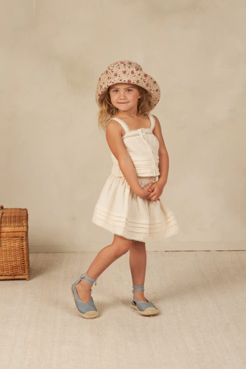 Ivory Pleat Tank