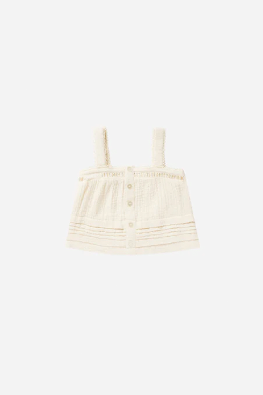 Ivory Pleat Tank
