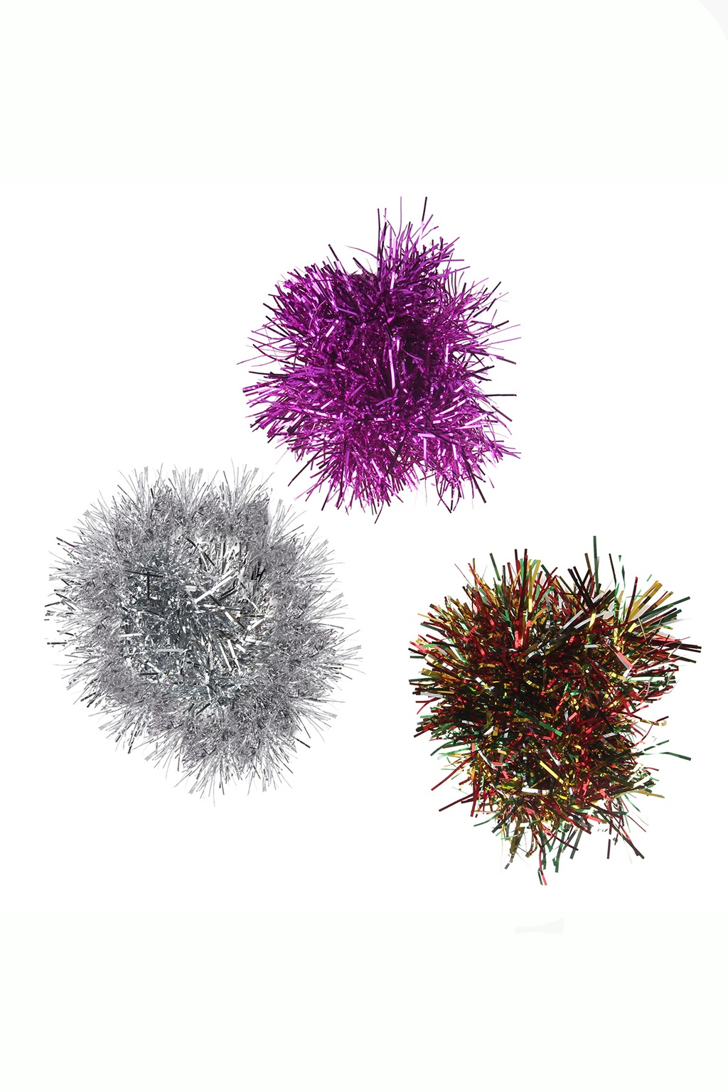 Tinsel Ornament Scrunchie Set