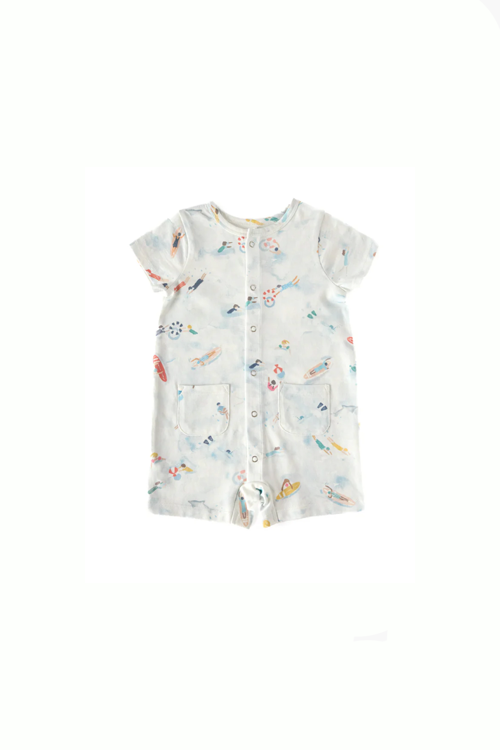 Short Sleeve Pocket Romper -Allison's Registry