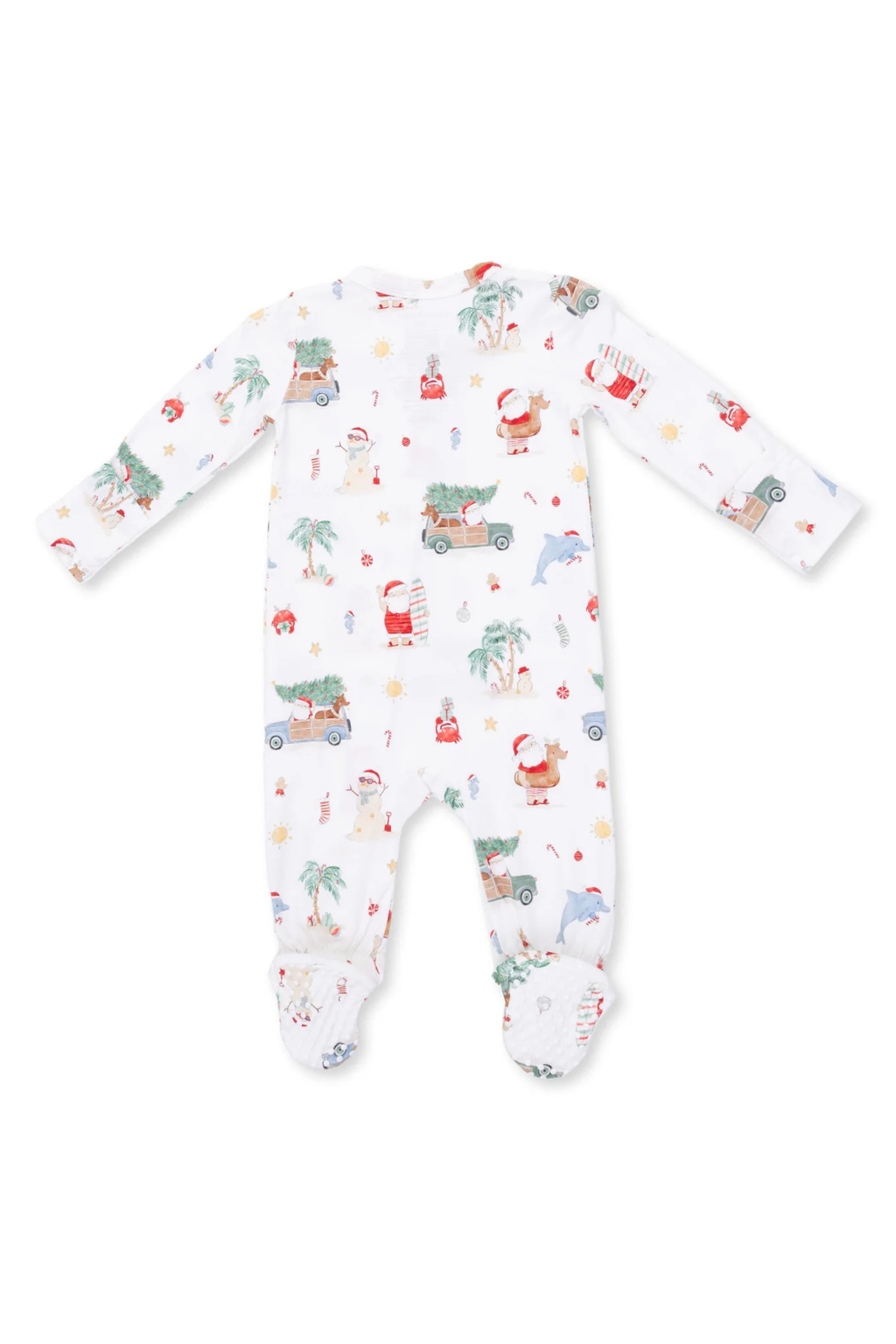 Beach Christmas 2 Way Zipper Footie