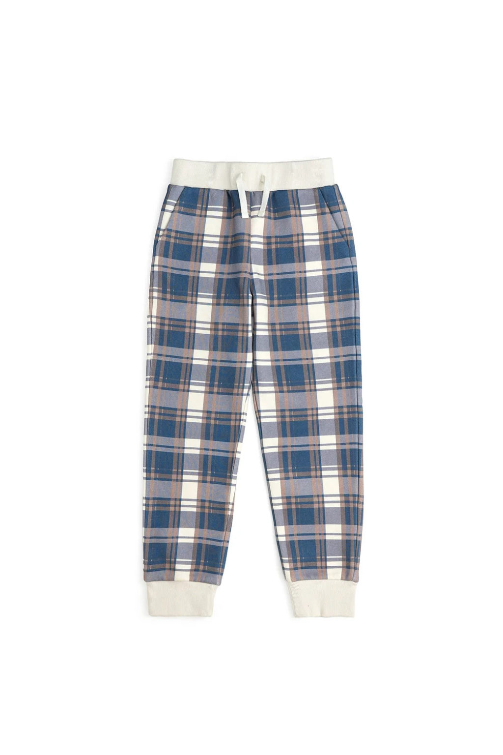 Navy Plaid Jogger