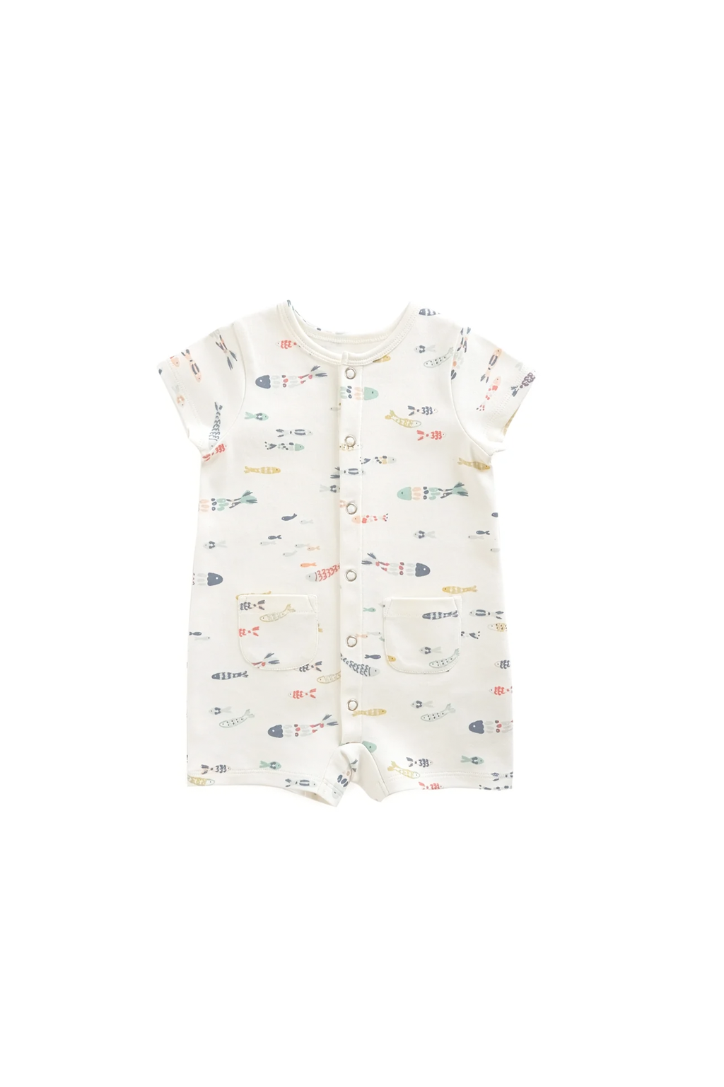 Short Sleeve Pocket Romper