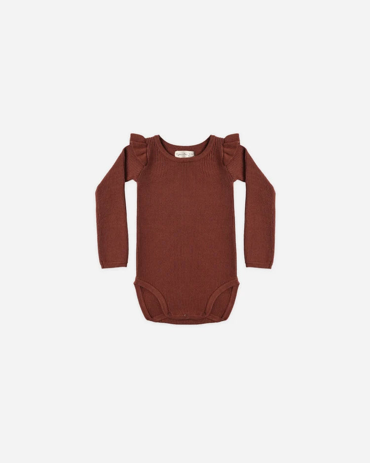 Shoulder Ruffle Bodysuit