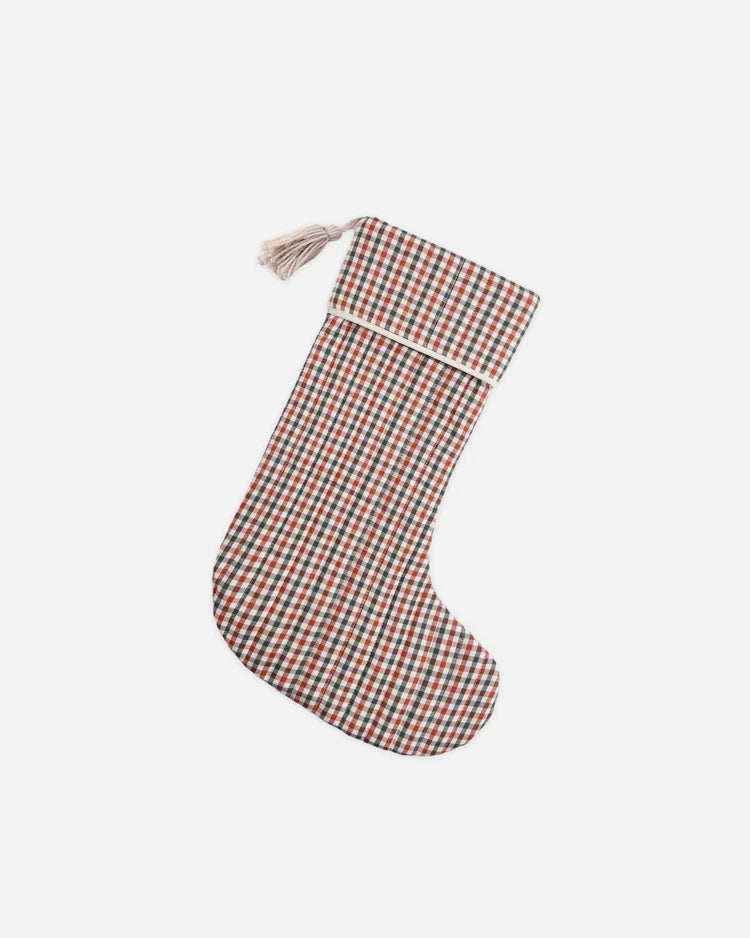 Christmas Stocking Holiday Gingham