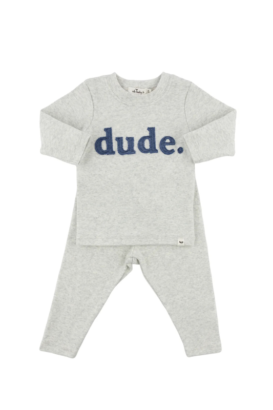 Denim DUDE Ribbed 2pc Set