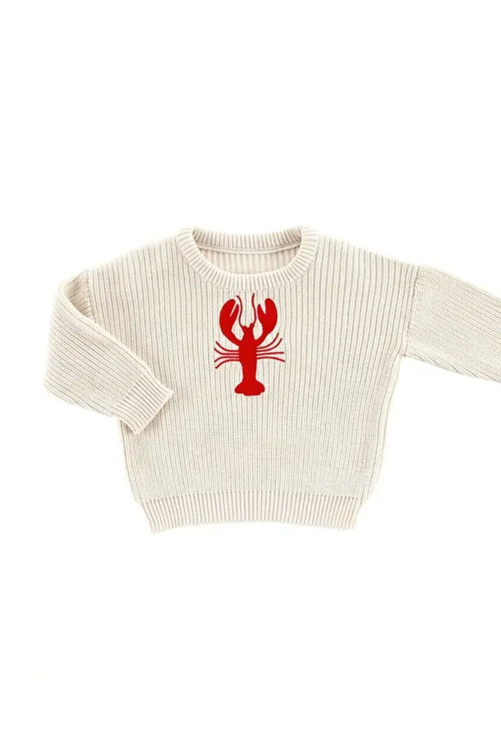Lobster Chunky Knit Sweater