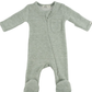 Honeycomb Zipper Footie w Pocket