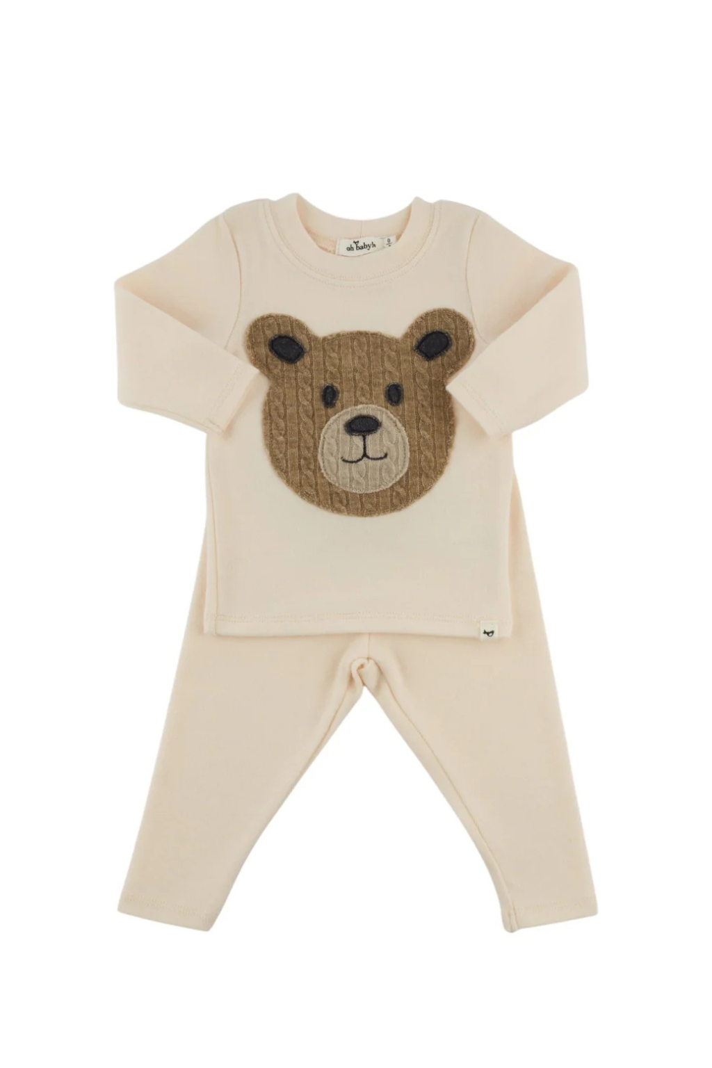 Cable Teddy Bear 2pc Set