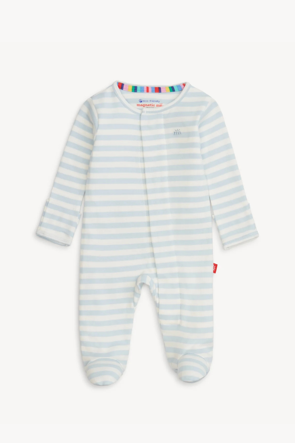 Stripe Organic Cotton Footie