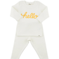 "Hello" Golden 2pc Set
