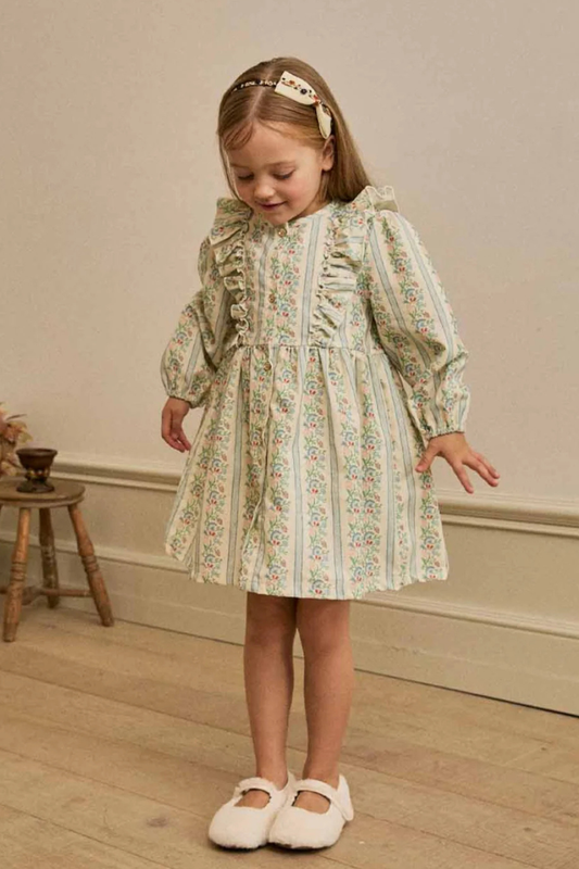 Maddie Ruffle Cord Dress