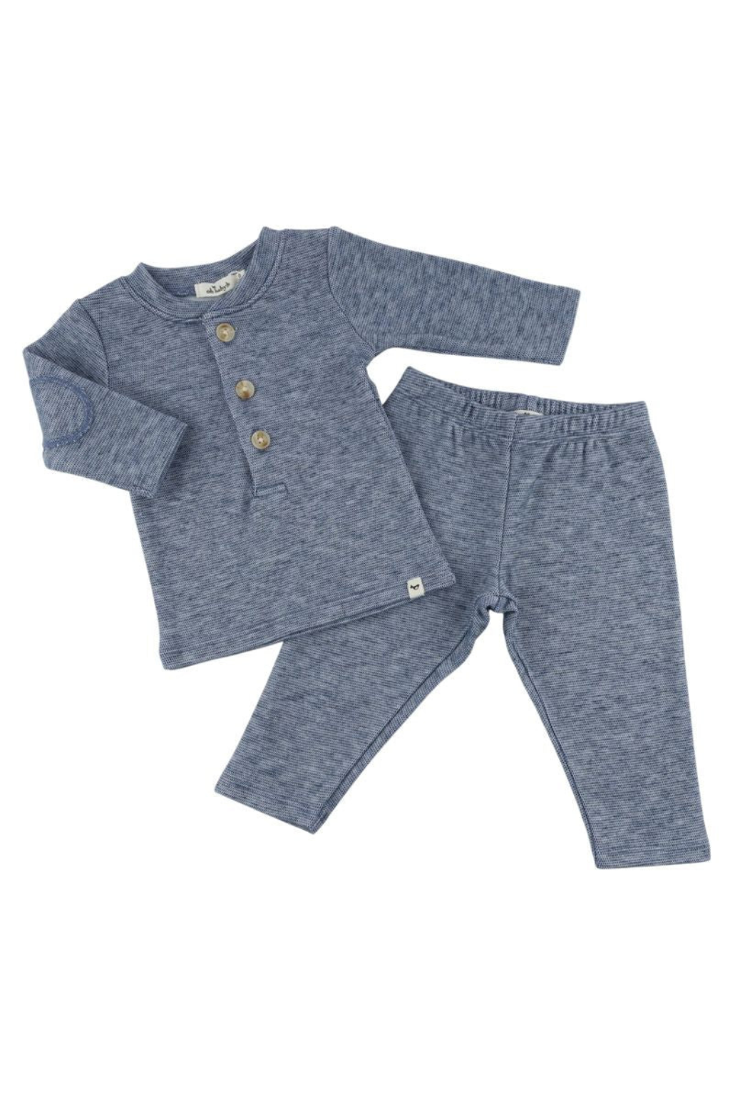 Honeycomb Henley 2pc Set