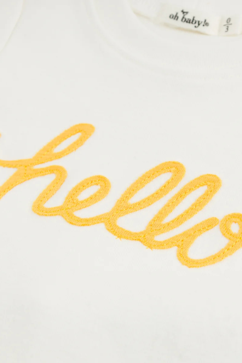 "Hello" Golden 2pc Set