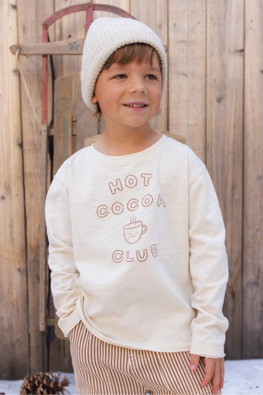 Raw Edge Long Sleeve Tee