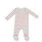 Vintage Stripe 2 Way Zipper Footie
