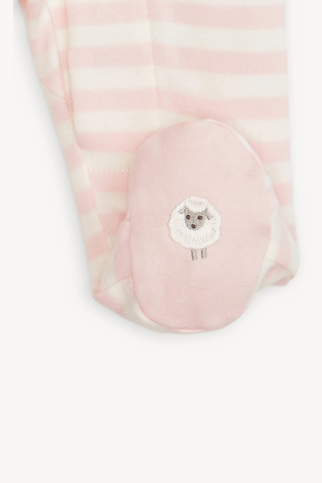 Stripe Organic Cotton Footie
