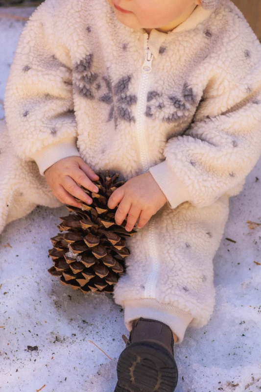 Shearling Baby Jumpsuit