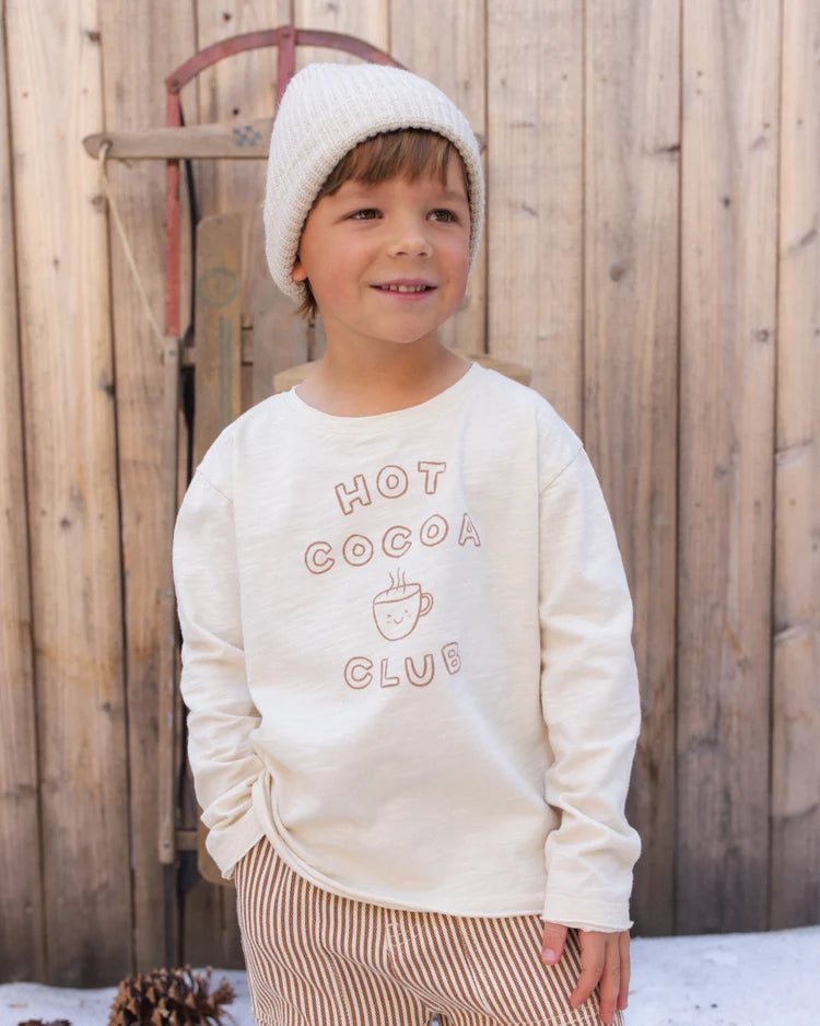 Raw Edge Long Sleeve Tee