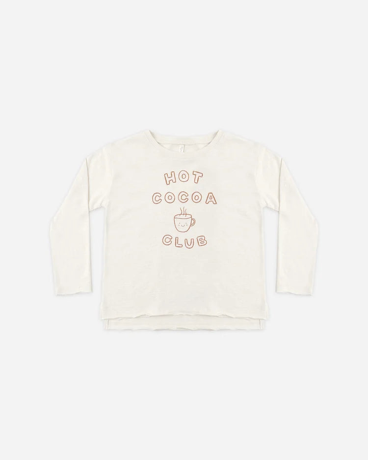 Raw Edge Long Sleeve Tee