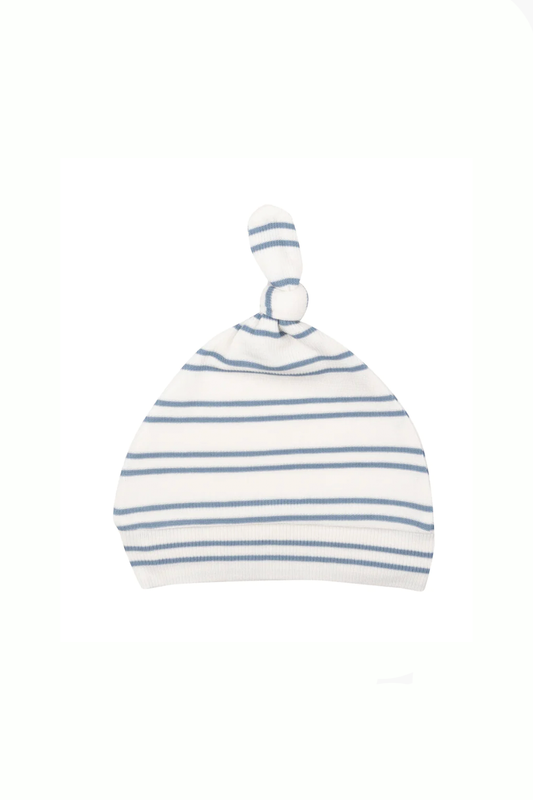 Anchor Rib Stripe Knotted Hat