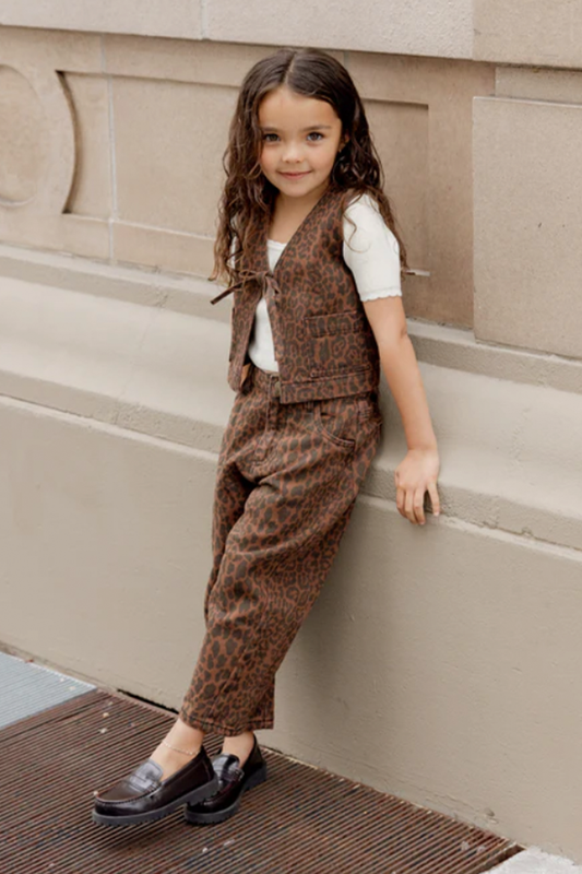 Leopard Barrel Pant