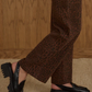 Leopard Baggy Wide Leg Denim