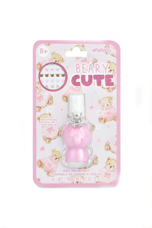 Beary Cute Nail Polish & Ring Set