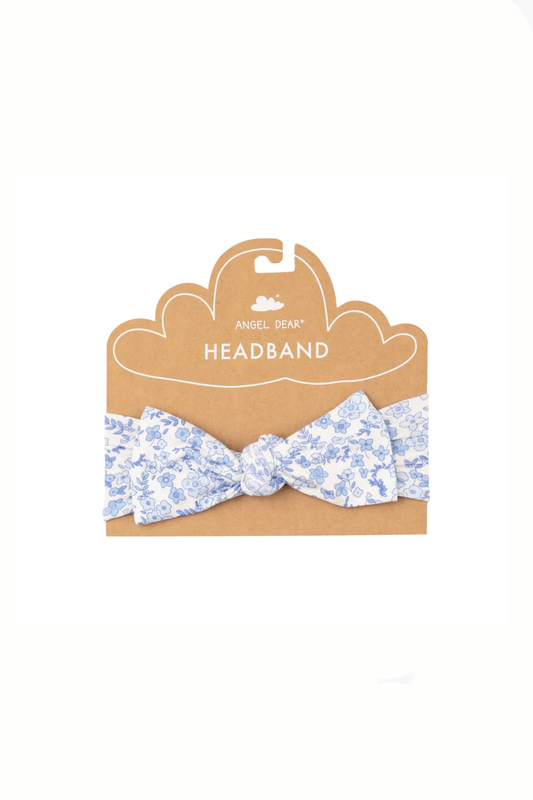 Blue Calico Floral Headband