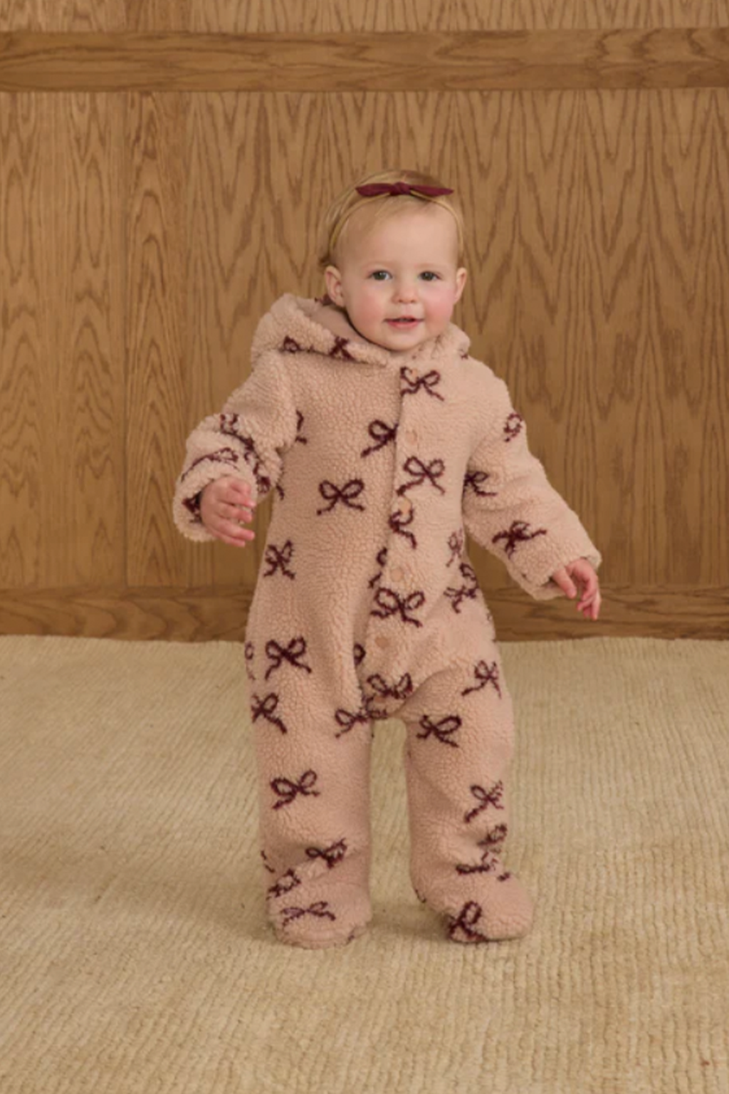 Bows Fleece Jumpsuit