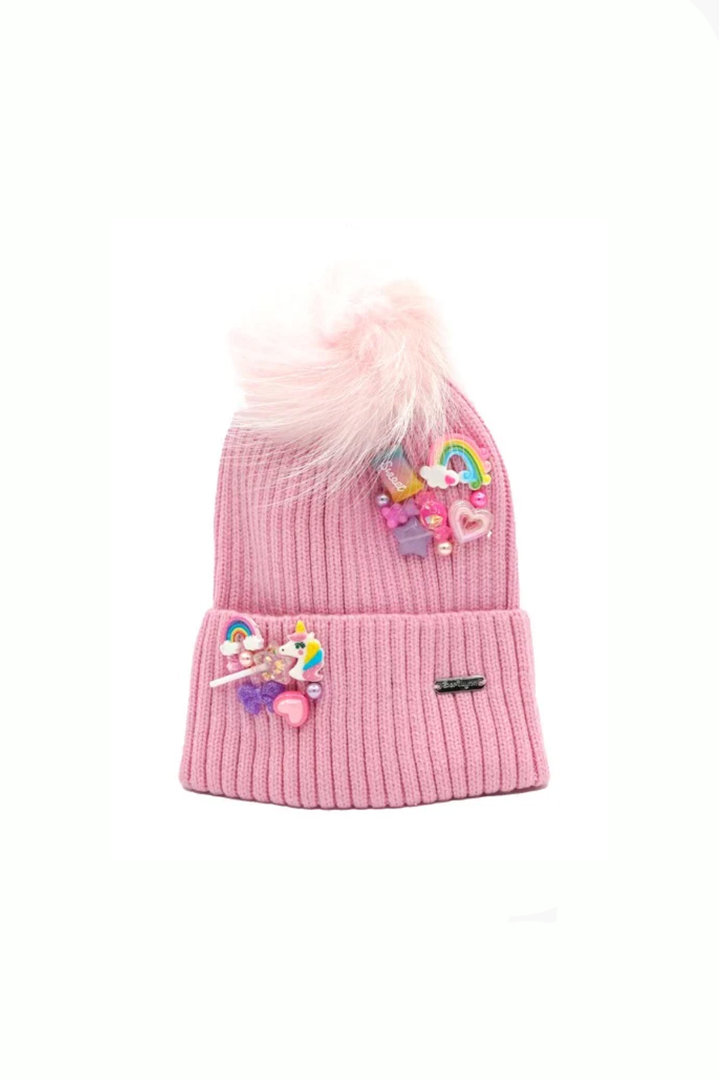 Charm Cluster Pom Beanie