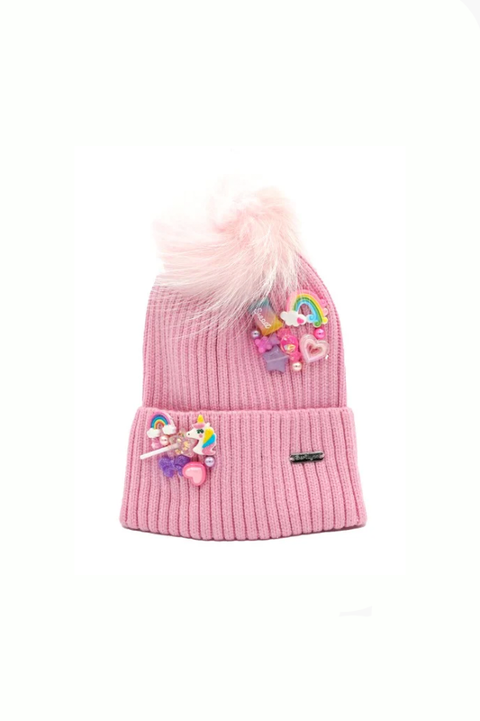 Charm Cluster Pom Beanie