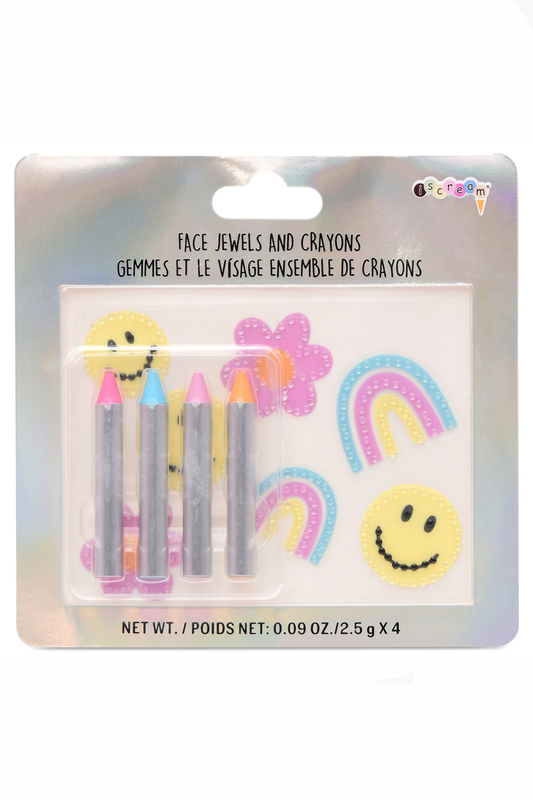 Face Jewels & Crayons Set