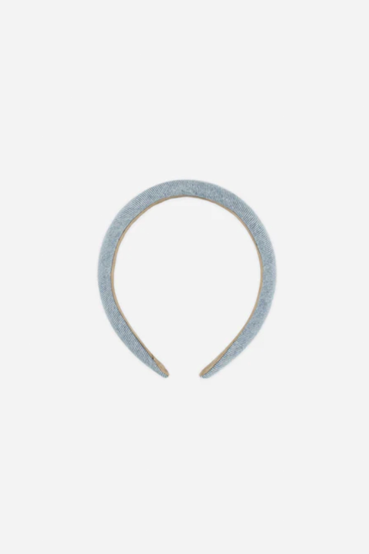 Padded Headband-Light Denim