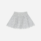 Ditsy Smocked V Mini Skirt