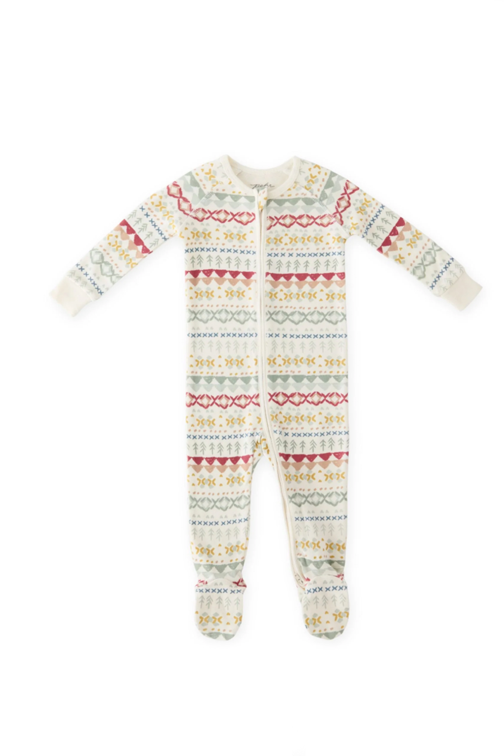 Fair Isle Ribbed Baby Sleeper