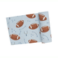 Blue Footballs Swaddle Blanket