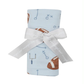 Blue Footballs Swaddle Blanket