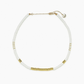 Gold & White Pisa Bead Choker